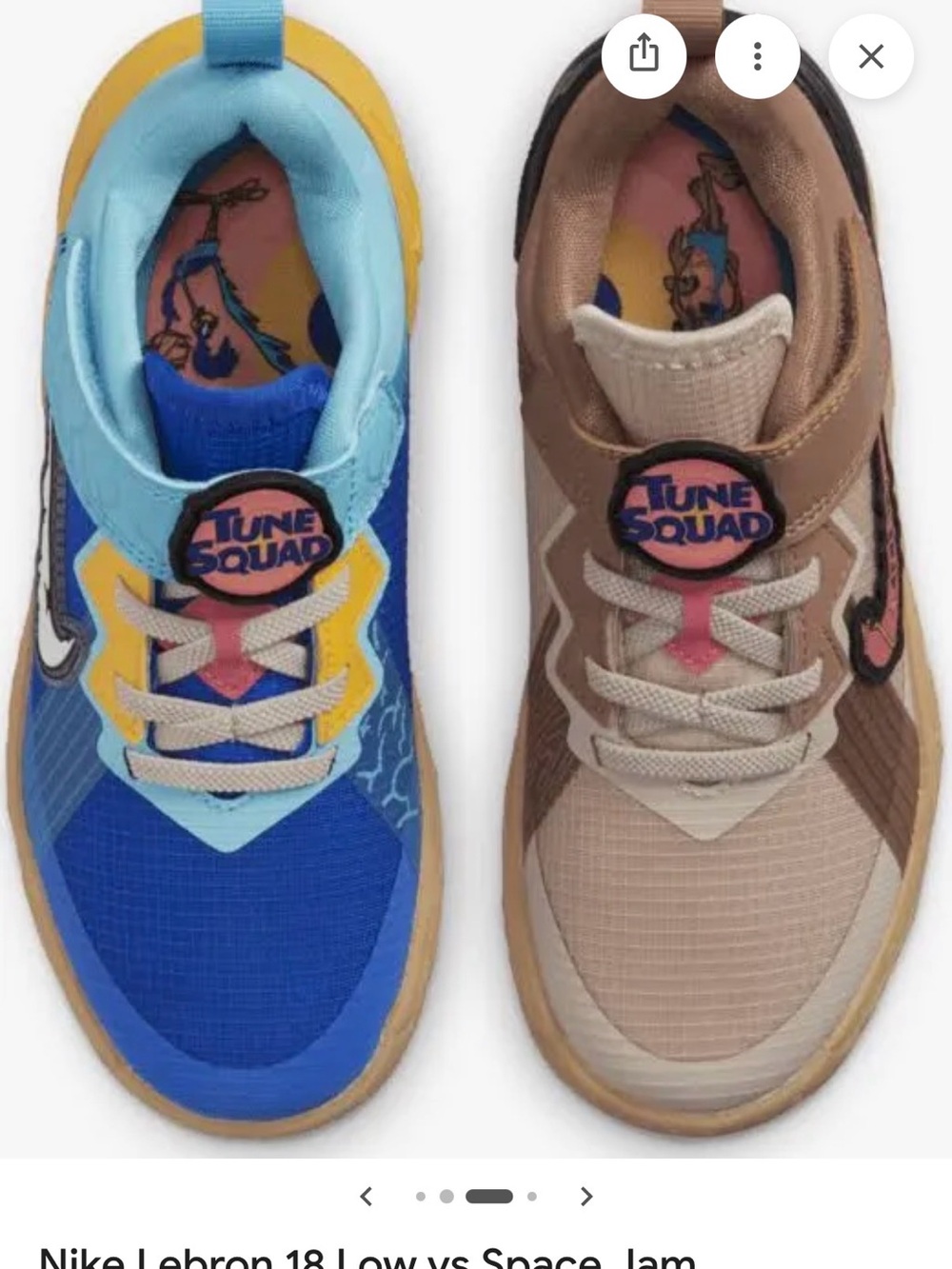 Nike Kids Mixed-Color Hook-and-Loop Sneakers in Blue, Tan, Brown, Yellow & Pink